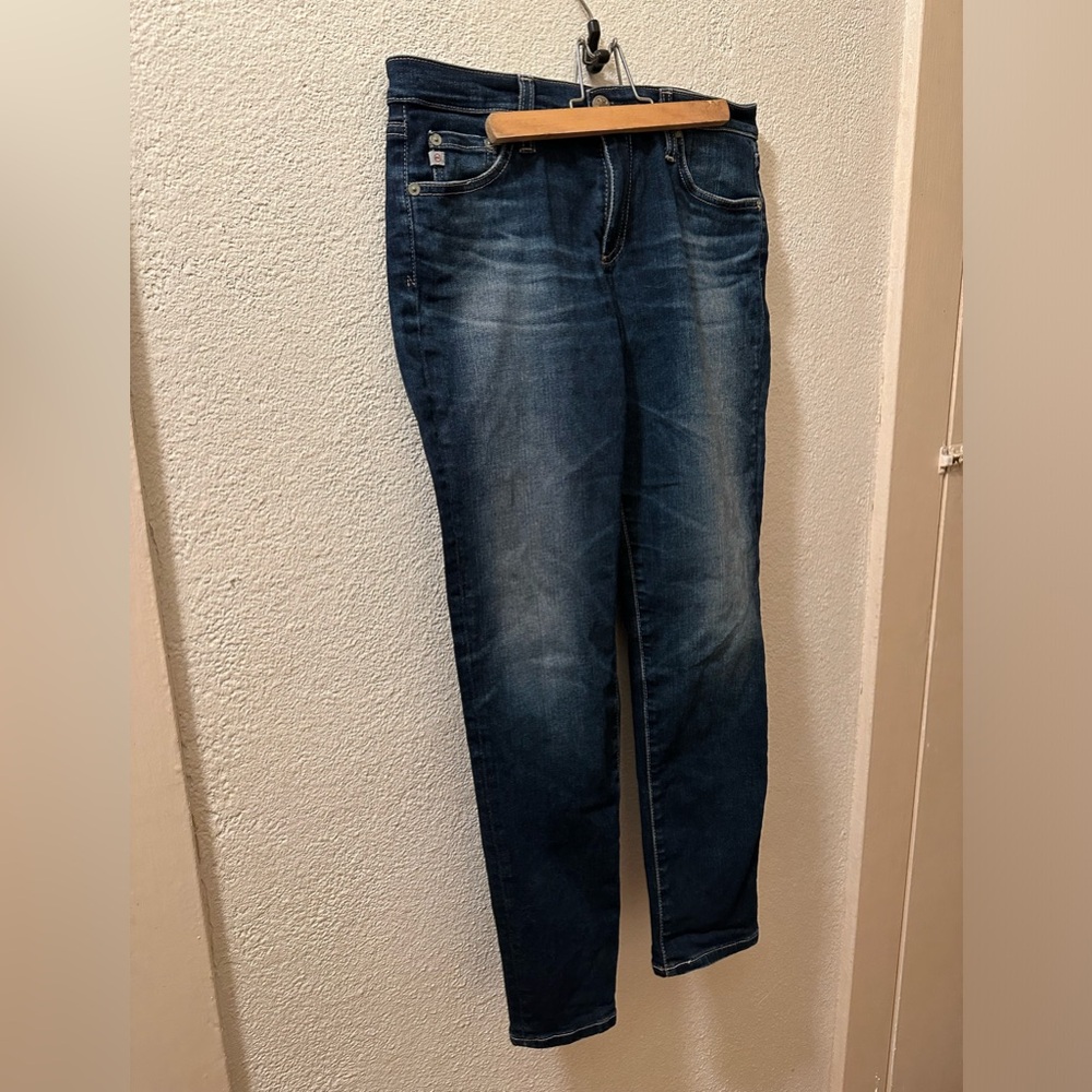 Adriano Goldschmied Jeans Women Dark Wash Denim Prima Crop Cigarette Crop Sz 28R